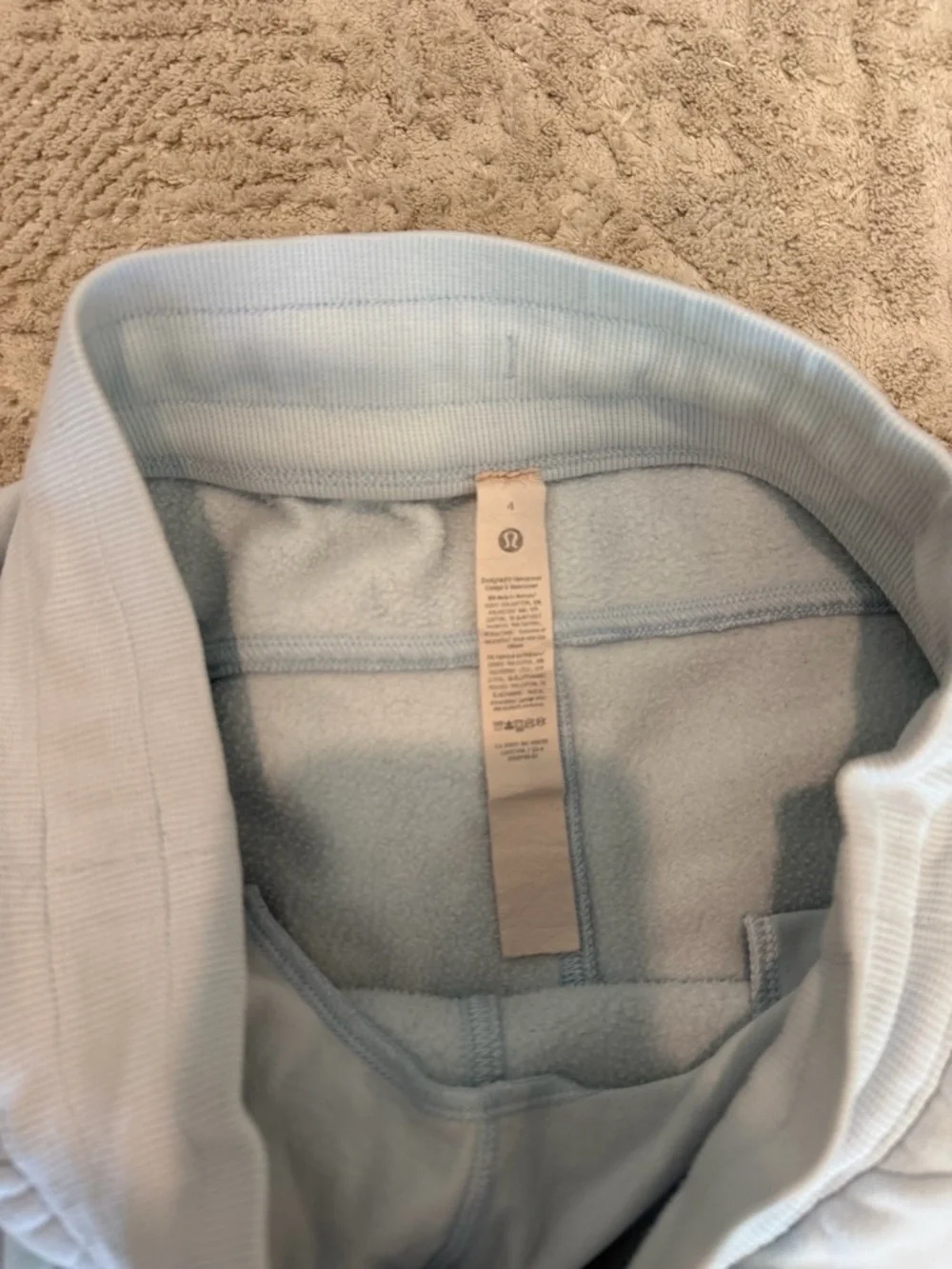 lululemon athletica Light Blue Women's Cropped Drawstring Joggers